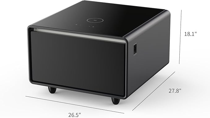 Multifunctional Bedside Table with Mini Refrigerator