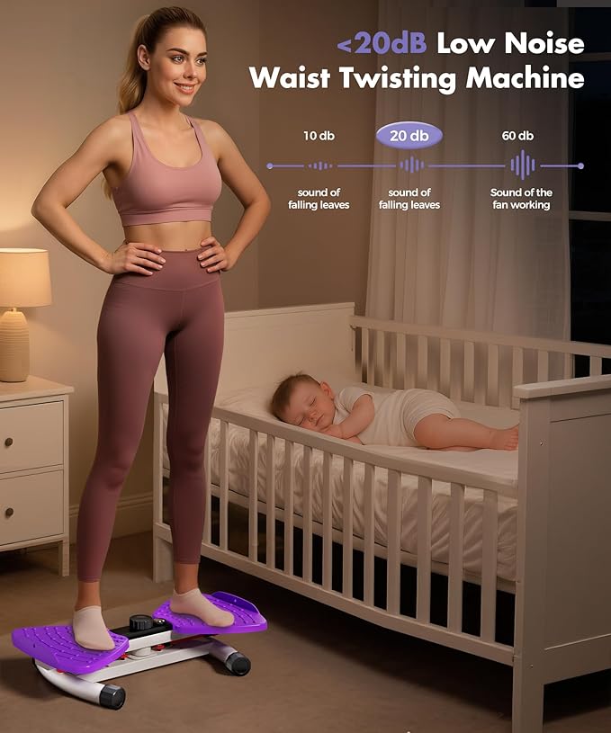 Compact home workout twisting machine